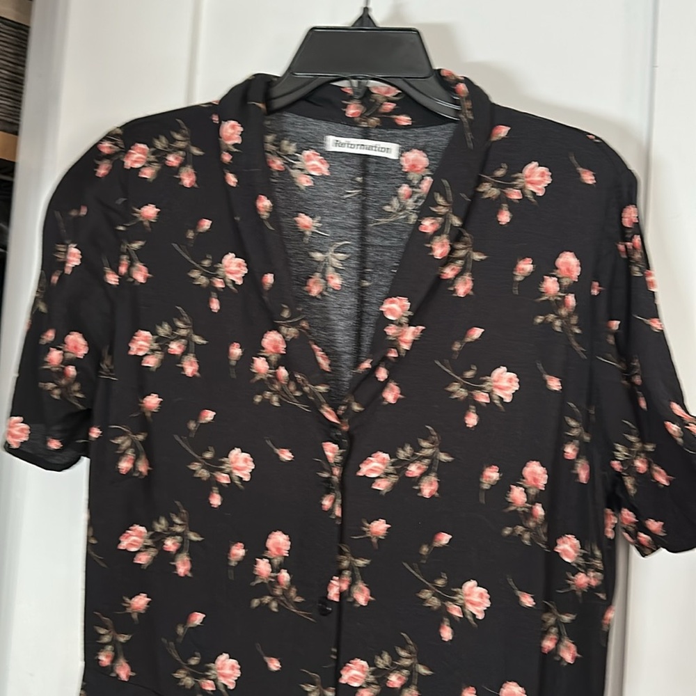 Reformation Dress Long Maxi Floral ROCKI Dress - Picture 4 of 7